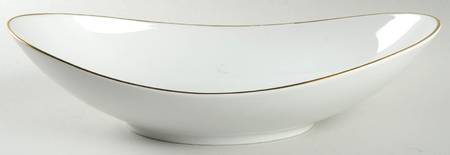 Golden Peak 12" Oval Vegetable Bowl