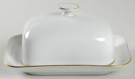 Golden Peak Rectangular Covered Butter