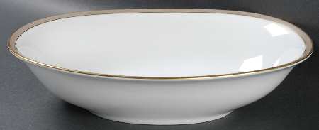 Golden Taupe 10" Oval Vegetable Bowl