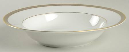 Golden Taupe Rim Soup Bowl by Heinrich - H&C