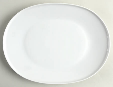 Grazie White 13" Oval Serving Platter by Heinrich - H&C