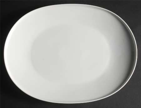 Grazie White 15" Oval Serving Platter