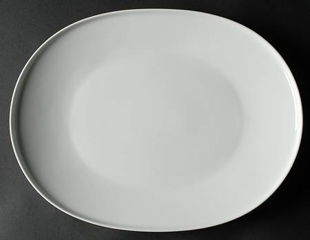 Grazie White 14" Oval Serving Platter