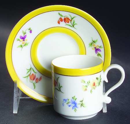 Grand Duchess Flat Demitasse Cup & Saucer Set