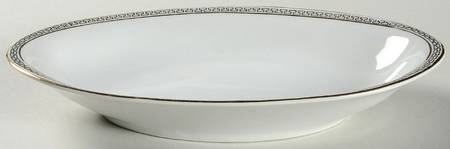 Greek Key Black (White Background) Relish