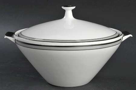 Grey Luster Round Covered Vegetable by Heinrich - H&C