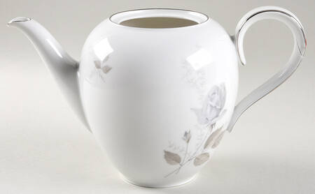 Grey Rose Teapot No Lid