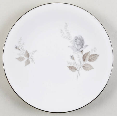 Grey Rose Salad Plate