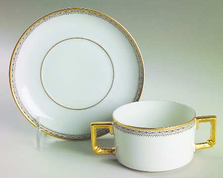 Claridge Flat Bouillon Cup & Saucer