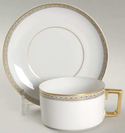 Claridge Flat Cup & Saucer Set