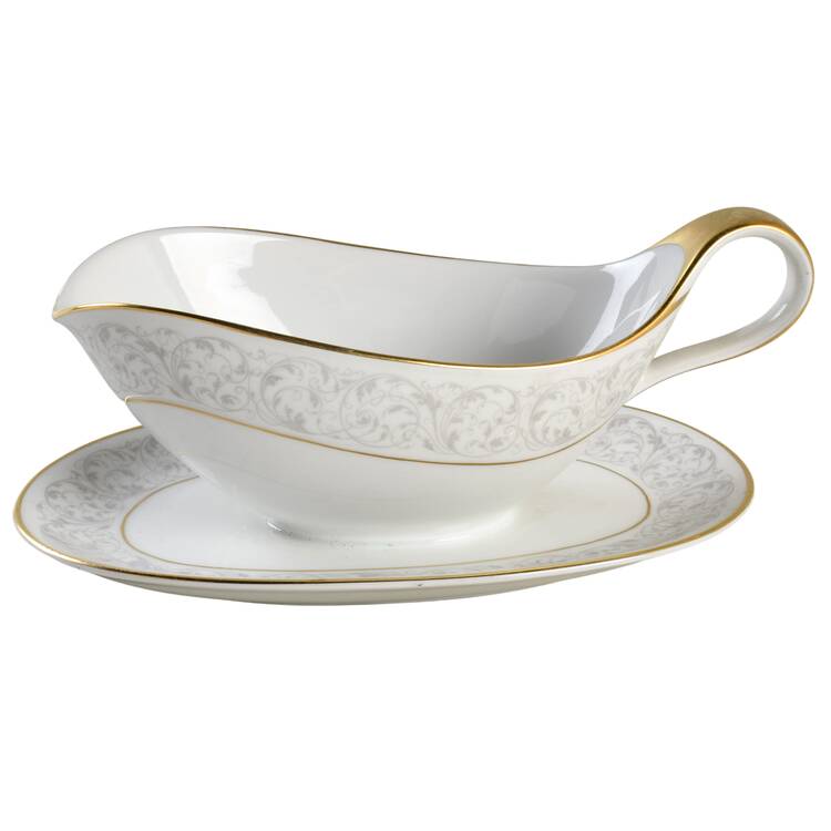 HC27 Gravy Boat with Attached Underplate