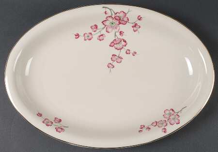HC29 (IVORY BACKGROUND) 16" Oval Serving Platter