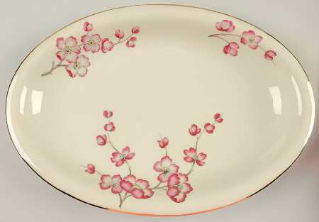 HC29 (IVORY BACKGROUND) 11" Oval Serving Platter