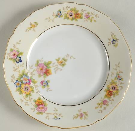 HC314C (CREAM ON WHITE) Salad Plate