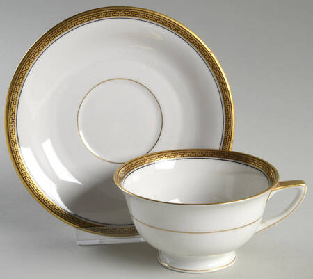 6149 Footed Cup & Saucer Set