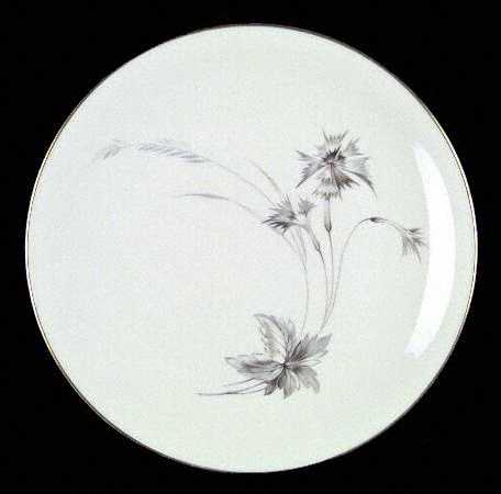 Sepia (White, Gold Trim) Dinner Plate