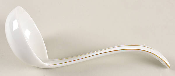 1723 (Floral, Gold Trim) Tureen Ladle