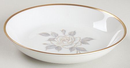 1723 (Floral, Gold Trim) Fruit/Dessert (Sauce) Bowl