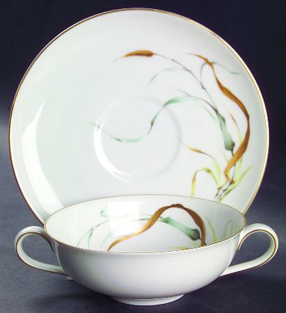 HC99 Flat Cream Soup Bowl & Saucer Set