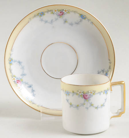Josephine Flat Demitasse Cup & Saucer Set