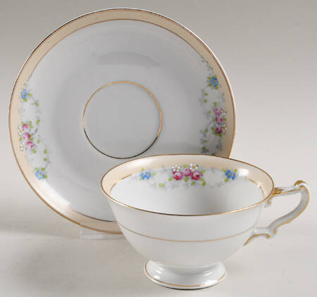 Josephine Footed Cup & Saucer Set by Heinrich - H&C