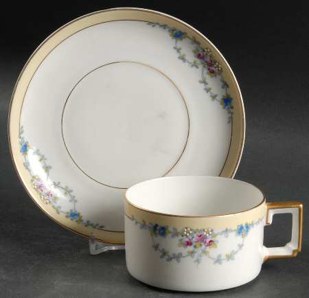Josephine Flat Cup & Saucer Set by Heinrich - H&C