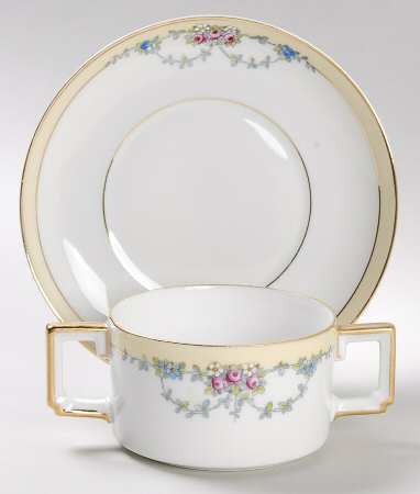 Josephine Flat Bouillon Cup & Saucer