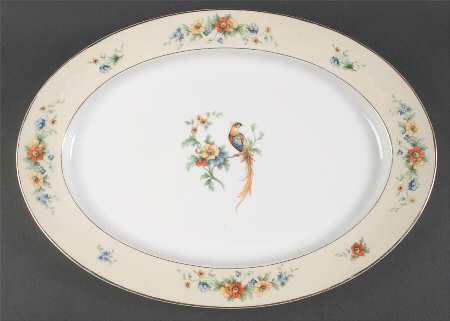 Lorraine 16" Oval Serving Platter