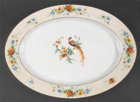Lorraine 14" Oval Serving Platter