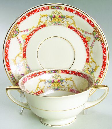 Maurice Footed Bouillon Cup & Saucer