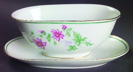 Maytime Gravy Boat with Attached Underplate