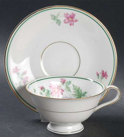Maytime Footed Cup & Saucer Set