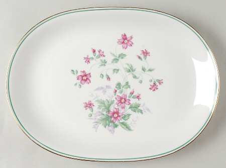 Maytime 13" Oval Serving Platter by Heinrich - H&C