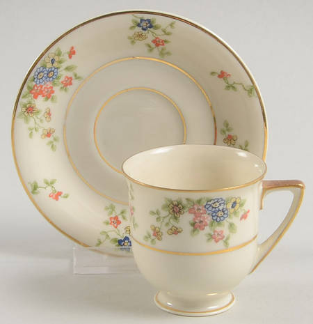 Meadow Footed Demitasse Cup & Saucer Set