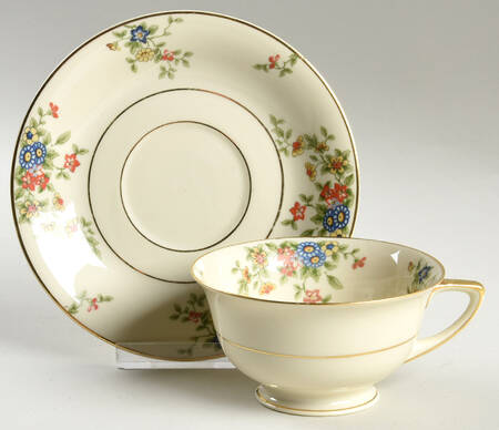 Meadow Footed Cup & Saucer Set by Heinrich - H&C
