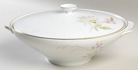 Meadow Flowers Round Covered Vegetable