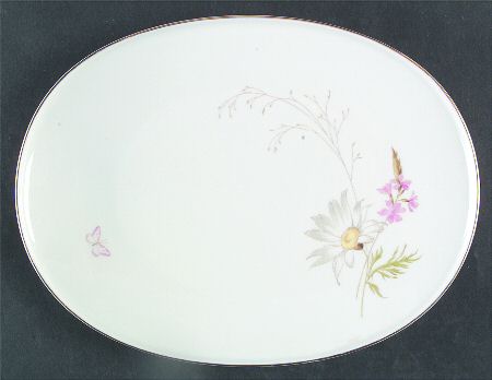Meadow Flowers 11" Oval Serving Platter