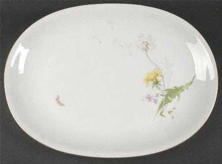 Meadow Flowers 16" Oval Serving Platter