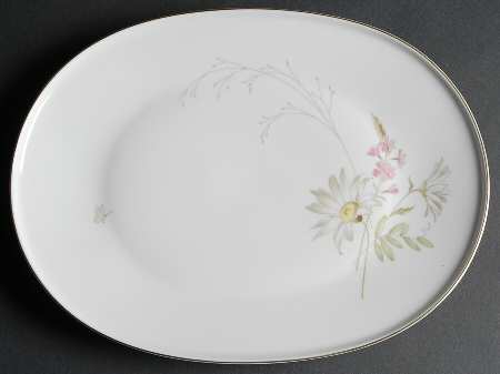 Meadow Flowers 13" Oval Serving Platter