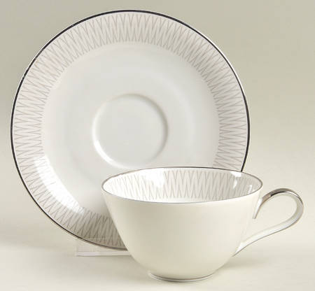 Monarch Flat Cup & Saucer Set by Heinrich - H&C