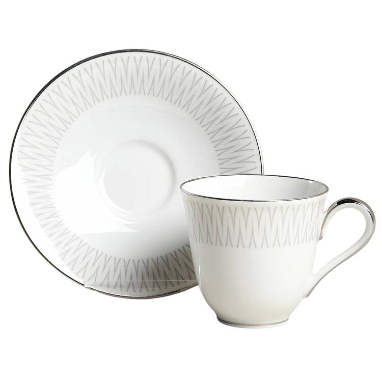 Monarch Flat Demitasse Cup & Saucer Set