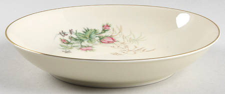 Moss Rose (Cream Background, Coupe) Coupe Soup Bowl