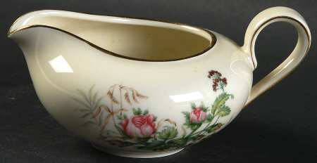 Moss Rose (Cream Background, Coupe) Mini Creamer