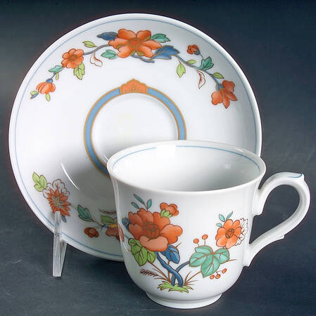 Nanking Flat Cup & Saucer Set