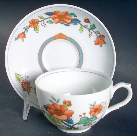 Nanking Flat Cup & Saucer Set