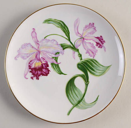 Orchid Salad Plate