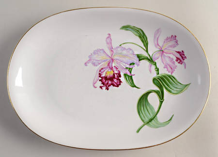 Orchid 11" Oval Serving Platter