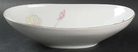 Pastel Bud 10" Oval Vegetable Bowl
