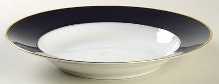 Pennon Blue Large Rim Soup Bowl
