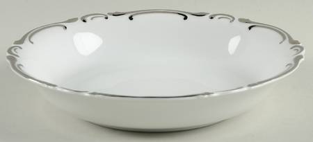 Platinum Baroque Coupe Soup Bowl